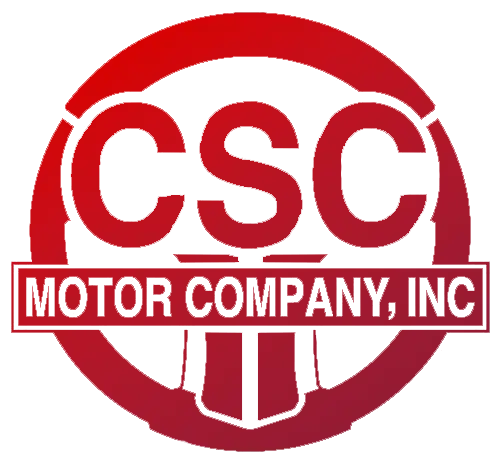 CSC Motor Company logo with red gradient